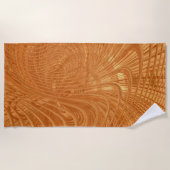 Golden Waves Strandtuch (Vorderseite)