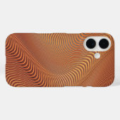 Golden Wavy Art Phone Case (Rückseite (Horizontal))