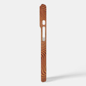 Golden Wavy Art Phone Case (Rückseite / Links)