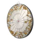 Golden Wavy Blätter Blumendartboard Dartscheibe (Vorderseite rechts)