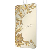 Golden Wavy Blätter Floral Air Freshener Autolufterfrischer (Links)