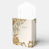 Golden Wavy Blätter Floral Gevor Box Geschenkschachtel (Geöffnet)