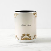 Golden Wavy Blätter Tasse (Zentrum)