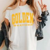 Golden Weather Shirt Beachy Vacation Shirt für sie