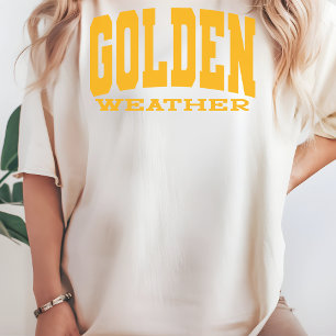 Golden Weather Shirt Beachy Vacation Shirt für sie