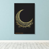 Golden Weave Mond-Gnade Feine Kunst Leinwand (Insitu (Holzboden))
