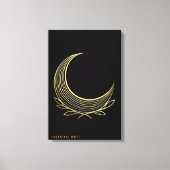 Golden Weave Mond-Gnade Feine Kunst Leinwand (Vorderseite)