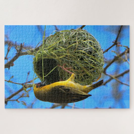 Golden weaver bird, South Africa Puzzle (Horizontal)