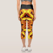 Golden Web B ~ Out of the Crucible ~ Capri Leggings (Rückseite)