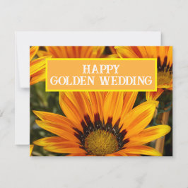 GOLDEN WEDD SUNFLOWER COUPLE BLUME EINLADUNG