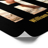 Golden Wedding 2 Foto Modernes 50-jähriges Jubiläu Poster (Ecke)