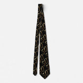 Golden Wedding 50. Geburtstag Jubiläum Neck Tie Krawatte (Rückseite)