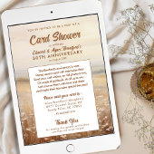 Golden Wedding Anniversary Card Einladung
