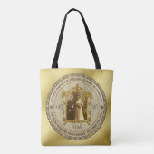 Golden Wedding Anniversary Classic Foto Frame Tasche (Rückseite)