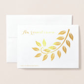 Golden Wedding Anniversary Custom Foto Einladung (Rückseite mit Umschlag)