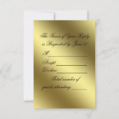 Golden Wedding Anniversary Foto UAWG RSVP Karte (Rückseite)