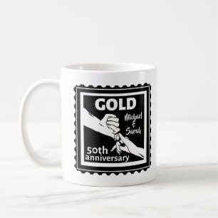 Golden Wedding Anniversary Holding Hands 50th Kaffeetasse