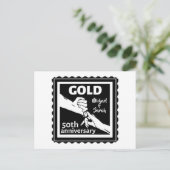 Golden Wedding Anniversary Holding Hands 50th Postkarte (Stehend Vorderseite)