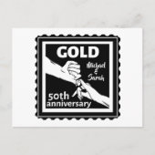 Golden Wedding Anniversary Holding Hands 50th Postkarte (Vorderseite)