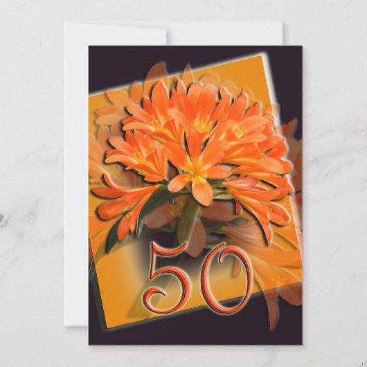 Golden Wedding Anniversary Invitation Einladung (Vorderseite)