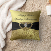Golden Wedding Anniversary Throw Kissen (Decke)