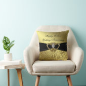 Golden Wedding Anniversary Throw Kissen (Stuhl )