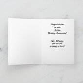 Golden Wedding Jubiläum Herzlichen Glückwunsch Dol Karte (Innenseite)