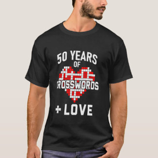 Golden Wedding Jubiläum Kreuzworträtsel Enthus T-Shirt
