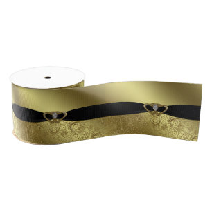 Golden Wedding Jubiläum Ribbon Ripsband