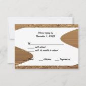 Golden Wedding Jubiläum RSVP Cards Shear (Rückseite)