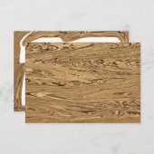 Golden Wedding Jubiläum RSVP Karten Gold (Vorne/Hinten)