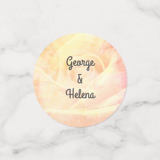 Golden Wedding Jubiläumstisch Confetti Konfetti (Klein Vorderseite)