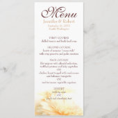 Golden Wedding Menu Card Menükarte (Vorderseite)