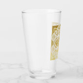 Golden Wedding Personalisierte Art Deco Glas (Rechts)