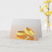 Golden Wedding Rings Karte (Gelbe Blume)