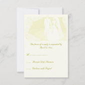 Golden Wedding RSVP Karte (Rückseite)