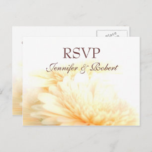 Golden Wedding RSVP Postcard Einladungspostkarte
