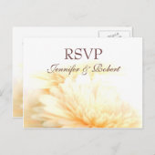 Golden Wedding RSVP Postcard Einladungspostkarte (Vorne/Hinten)