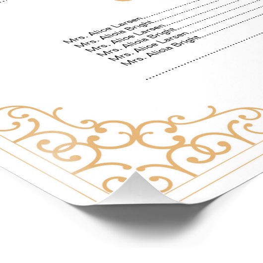 Golden Wedding Seekarten Poster (Ecke)