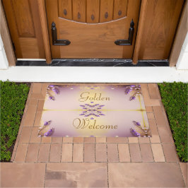 Golden Welcome Doormat Schmidt Stationery Fußmatte