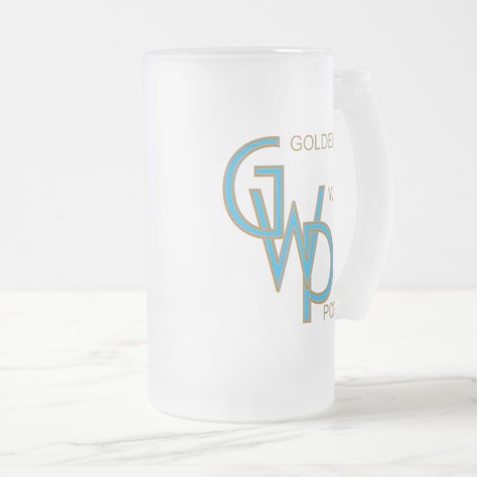 Golden West Pops frostige mit Monogramm Tasse (VorderseiteRechts)