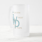 Golden West Pops frostige mit Monogramm Tasse (Vorderseite Links)