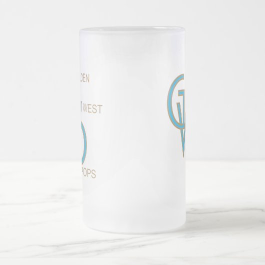 Golden West Pops frostige mit Monogramm Tasse (Mittel)