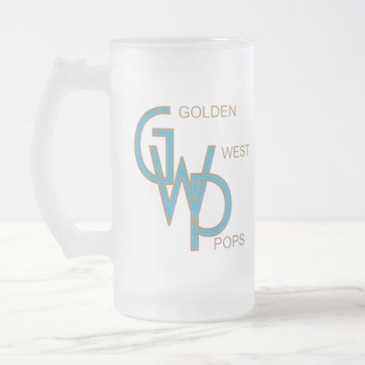 Golden West Pops frostige mit Monogramm Tasse (Links)