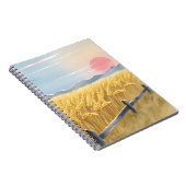 Golden Wheat Field Sunset Notebook Notizblock (Rechte Seite)