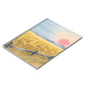 Golden Wheat Field Sunset Notebook Notizblock (Linke Seite)