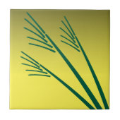 Golden Wheat Harvest Dawn Frieze Pattern Fliese (Vorderseite)