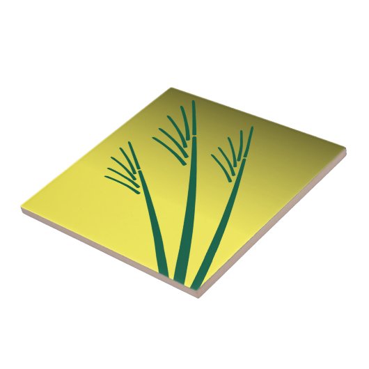 Golden Wheat Harvest Dawn Frieze Pattern Fliese (Seite)