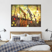 Golden Wheat Sparkle Leinwanddruck (Insitu (Schlafzimmer))