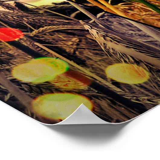 Golden Wheat Sparkle Poster (Ecke)